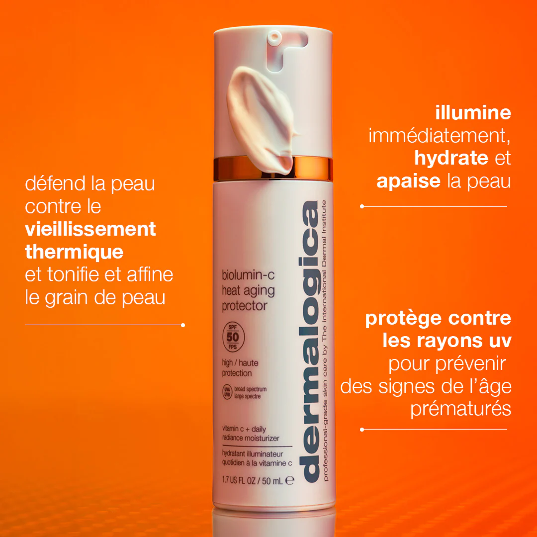 biolumin-c heat aging protector spf 50 | hydratant éclat protecteur à la vitamine c - Image 5