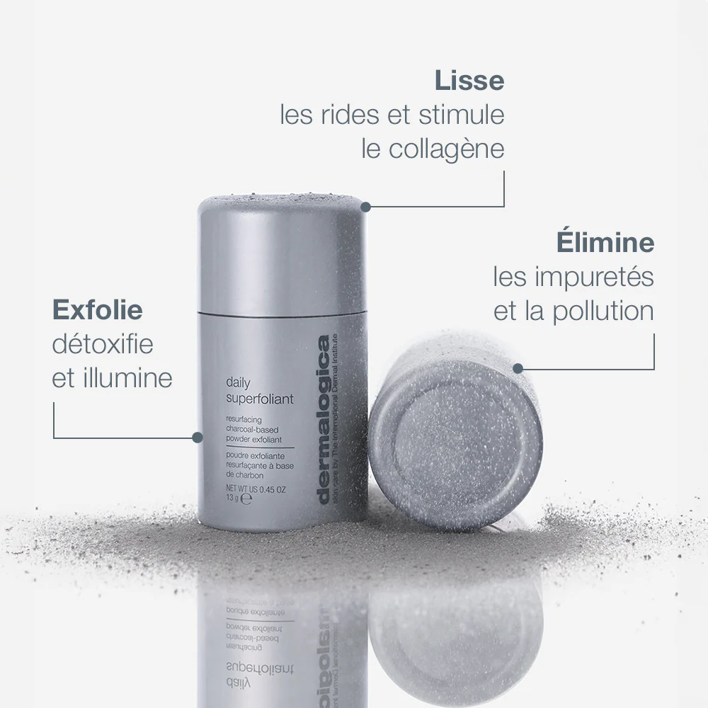poudre exfoliante Daily Superfoliant | Exfoliant visage détoxifiant anti-pollution peaux mixtes - Image 3